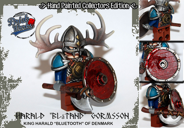 Custom LEGO Minifigure of the Week - King Harald "Bluetooth" of Denmark by George Adamidis
