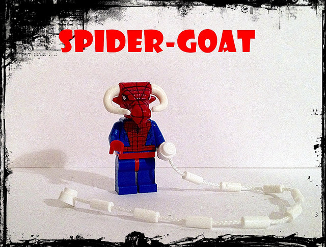 Custom LEGO Minifigure of the Week - Spider-Goat by Silver Fox57