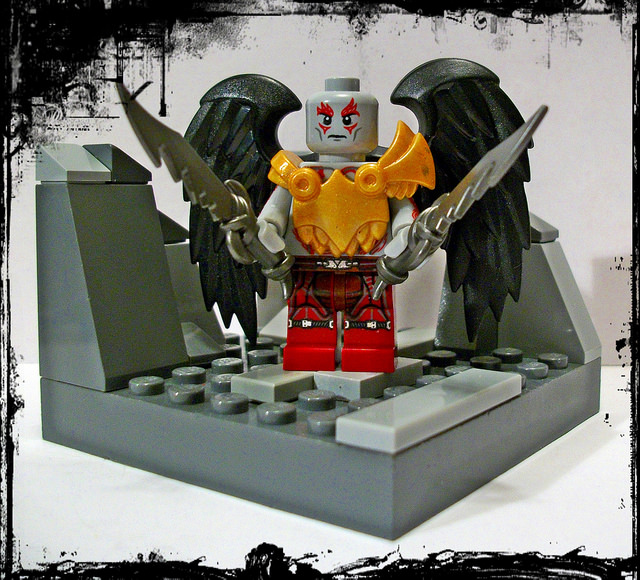Custom LEGO Minifigure of the Week - Kratos by Silver Fox57