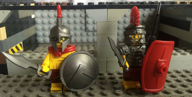 Custom LEGO Minifigure of the Week - Spartan and Roman Soldier by Michael Platt