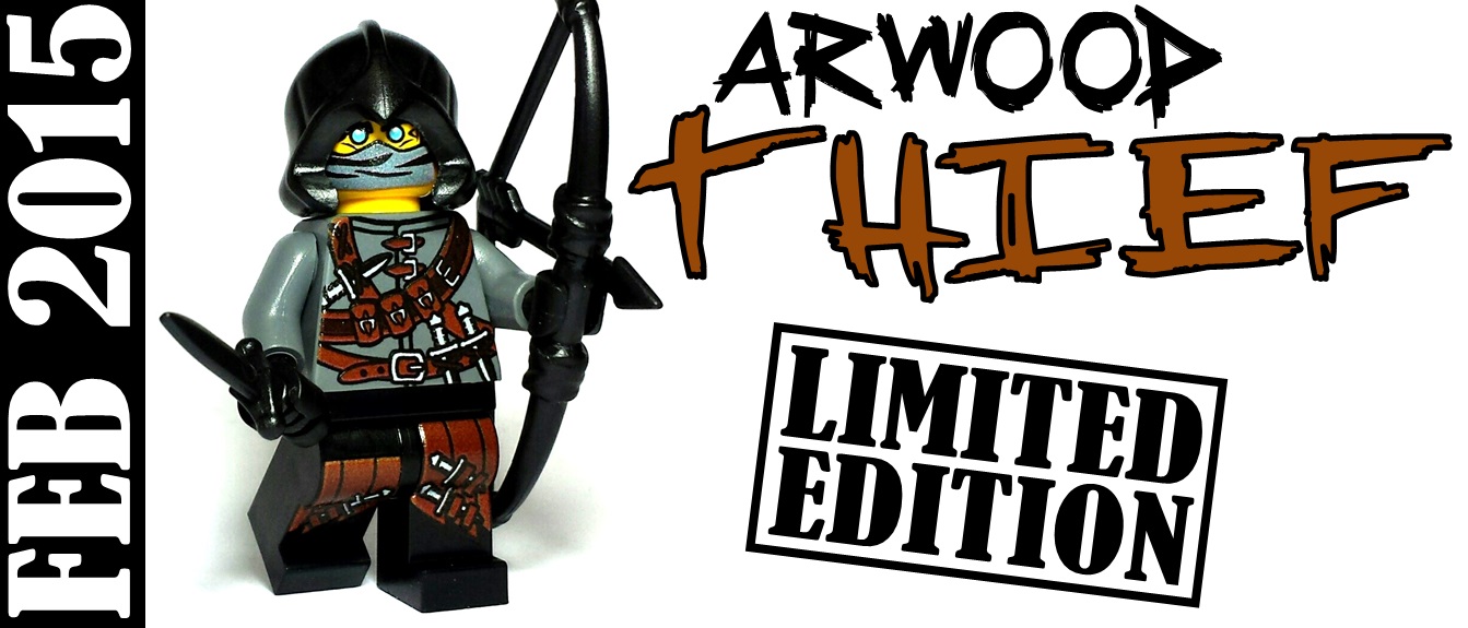 limited edition custom lego minifigure - arwood thief