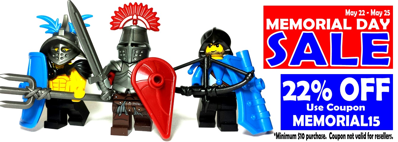 Memorial Day Sale - Huge Savings on all custom Lego Toys