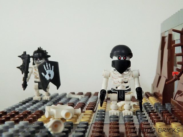 Custom LEGO Minifigure of the Week - Skeleton Goblin and Assassin by Nilbog Bricks