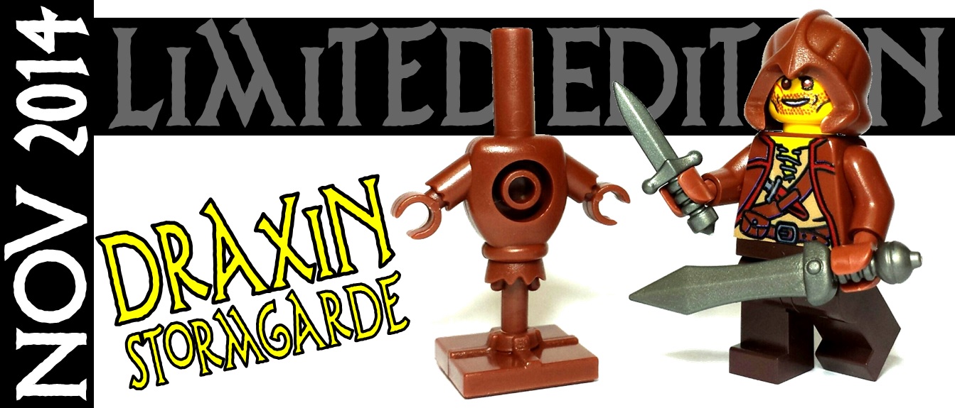 new limited edition custom lego minifigure - draxin from riddle of regicide