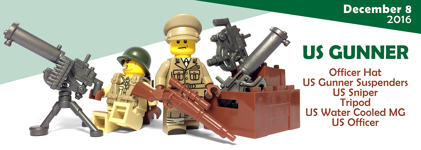 new custom lego guns and ww2 accessories