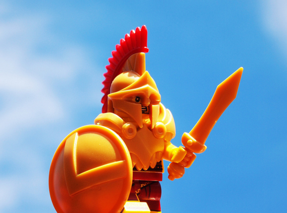 Custom LEGO Helmet Spotlight - Spartan Helmet