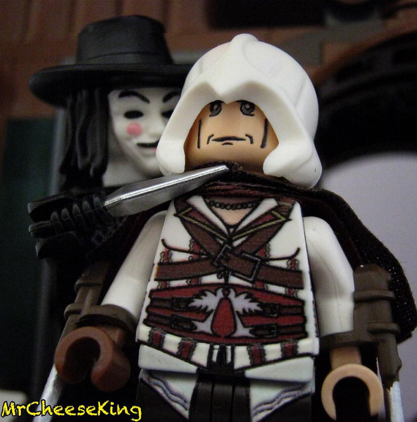 Custom LEGO Minifigure of the Week - V for Vendetta by @mrcheeseking