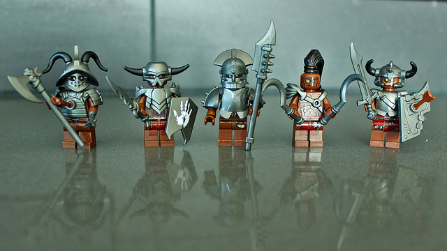 Custom LEGO Minifigure of the Week - Uruk-Hai Beserkers by 11inthewoods