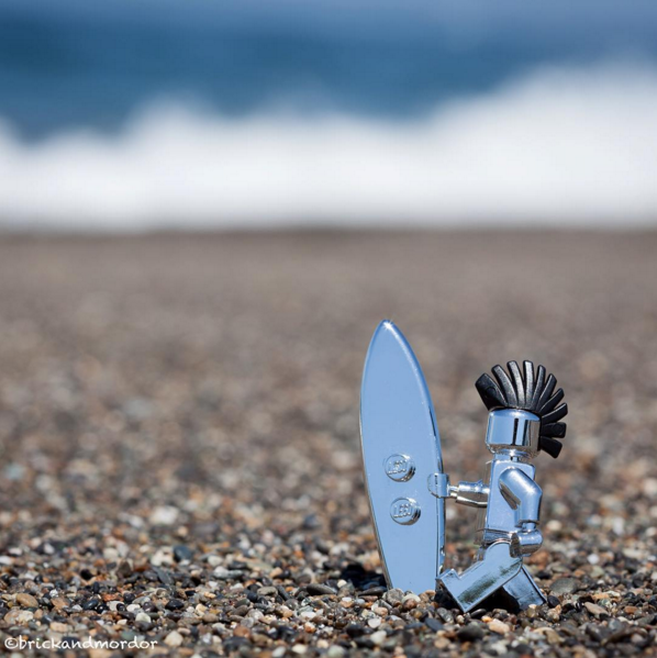 Custom LEGO Minifigure of the Week - Silver Surfer by @brickandmordor