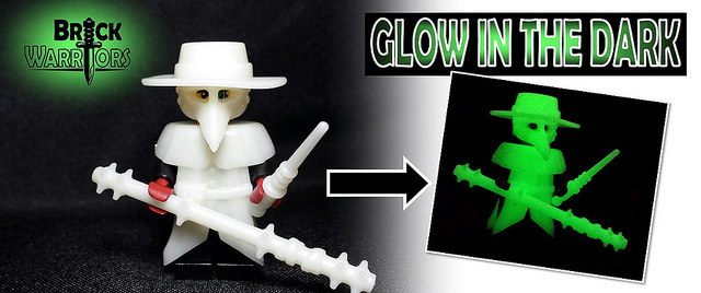 Custom LEGO Accessory Spotlight - Glow in the Dark