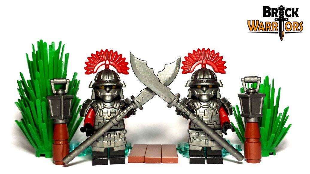 custom lego samurai helmets and armor