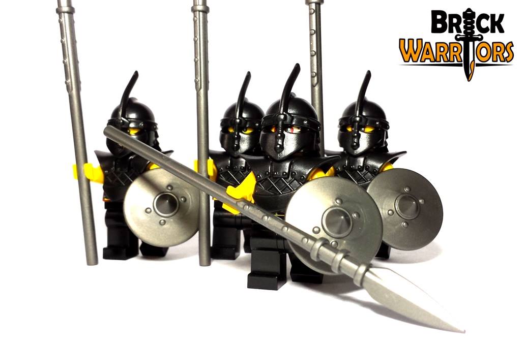 32 Pcs Minifigures Custom MOC Medieval Soldiers Heavy Infantry Archer Weapons 
