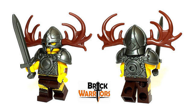 2x Lego Viking Light Grey Helmets with Horns for Minifigures Kingdoms NEW 