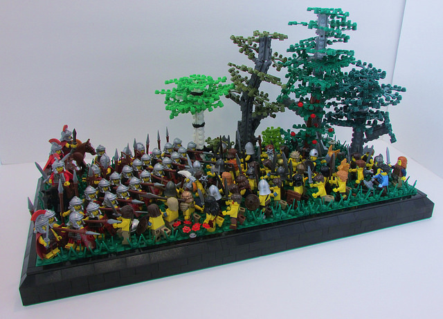 LEGO MOC of the Week - Battle of Watling Street, 61 AD by Hunter Erickson