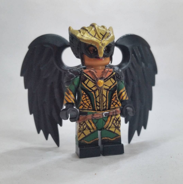 stampato su parti Lego GIUSTIZIA LORDS Custom progettato minifigura-Hawk Girl 