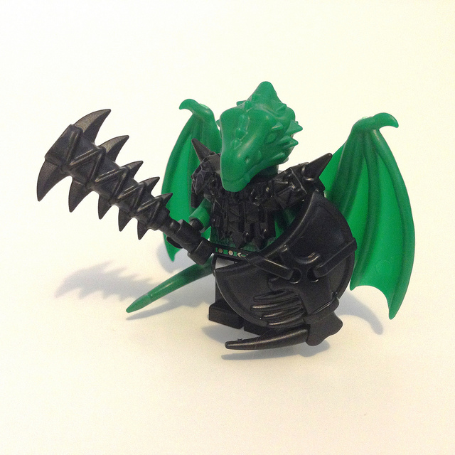 Custom LEGO Accessory of the Week - Dragonman Head