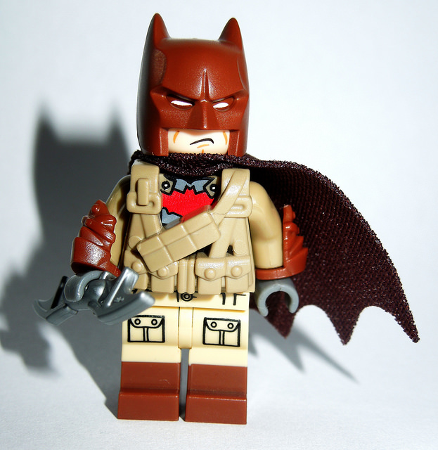 Custom LEGO Minifigure of the Week - Desert Batman by TheLegogian