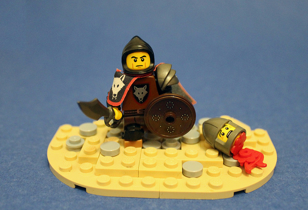 Custom LEGO Minifigure of the Week - The Wolf by Zachary Bean