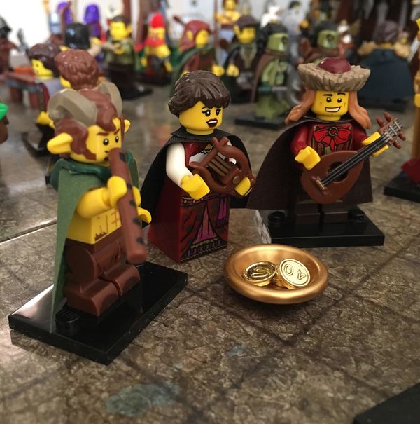 Custom LEGO Minifigure of the Week - Making Merry at the Medieval Marketplace by David Pruitt