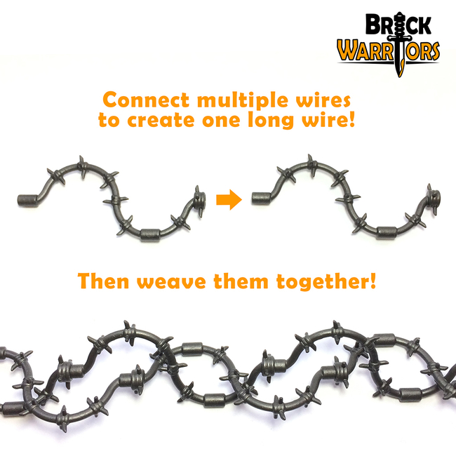 Custom LEGO Accessory Spotlight - Barbed Wire