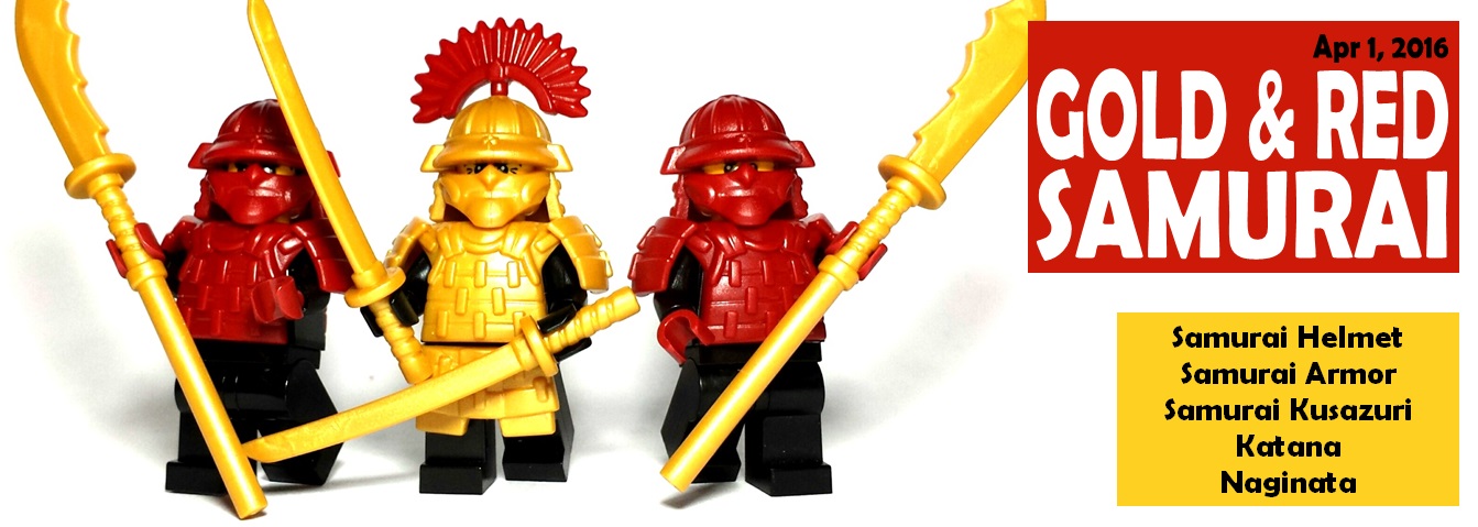new custom lego samurai accessories and colors