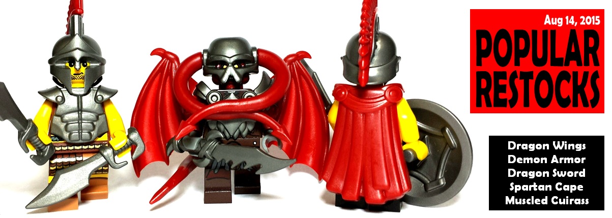 custom lego minifigure accessories restocked