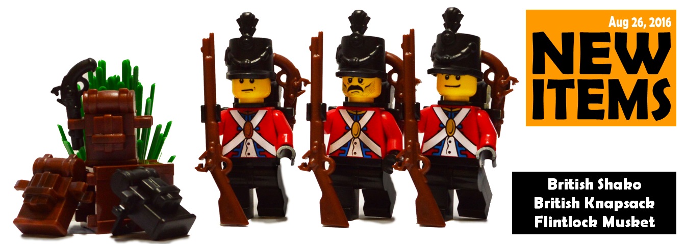 new custom lego redcoat accessories