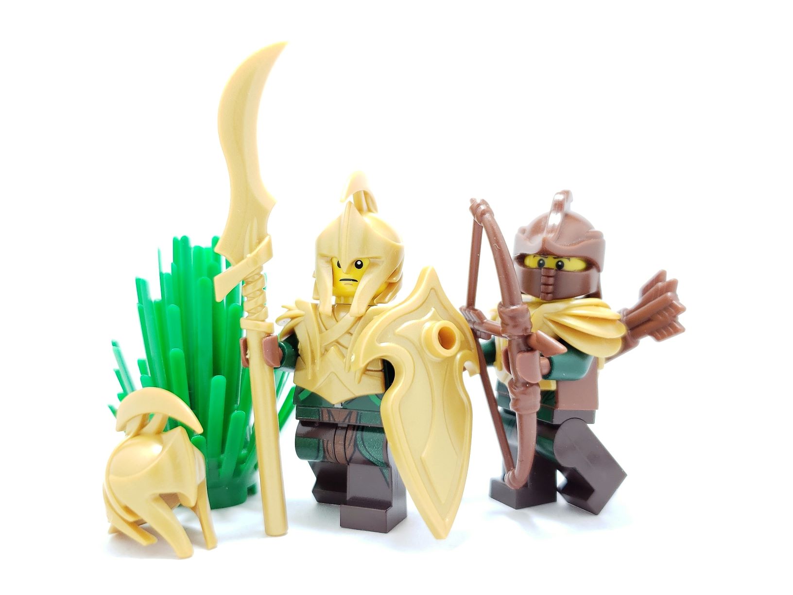 Custom lego gold spiked fantasy castle spear javelin LotR Hobbit Elf knight 