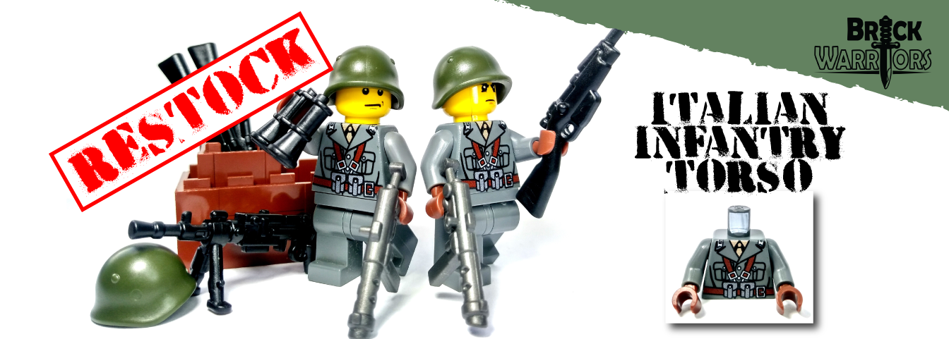 #MinifigMonday- Italian Infantry Torso Restocked!