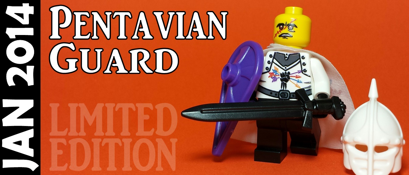 new custom lego minifigure - the pentavian guard from riddle of regicide by ryan hauge