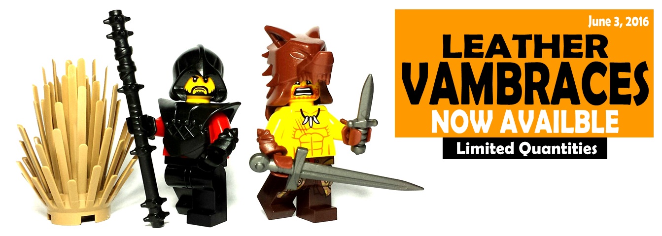 custom lego vambraces - leather