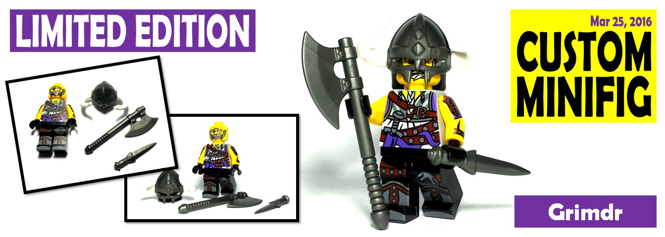 new custom lego minifigure - grimdr