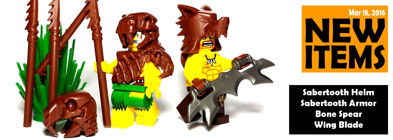 new prehistoric lego accessories - sabertooth