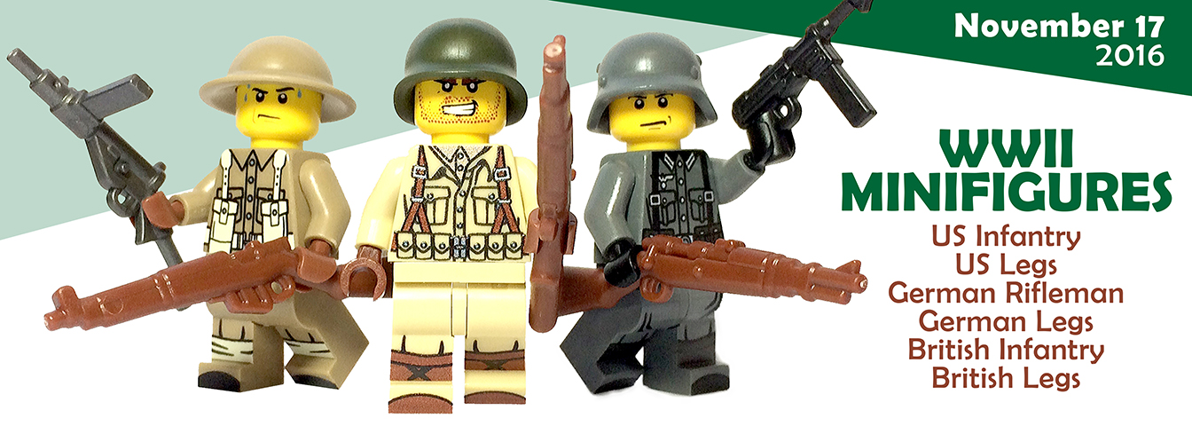 Get the New World War II Minifigure Torsos & Legs Here!