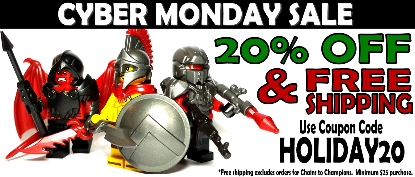 cyber monday sale! save on custom lego accessories