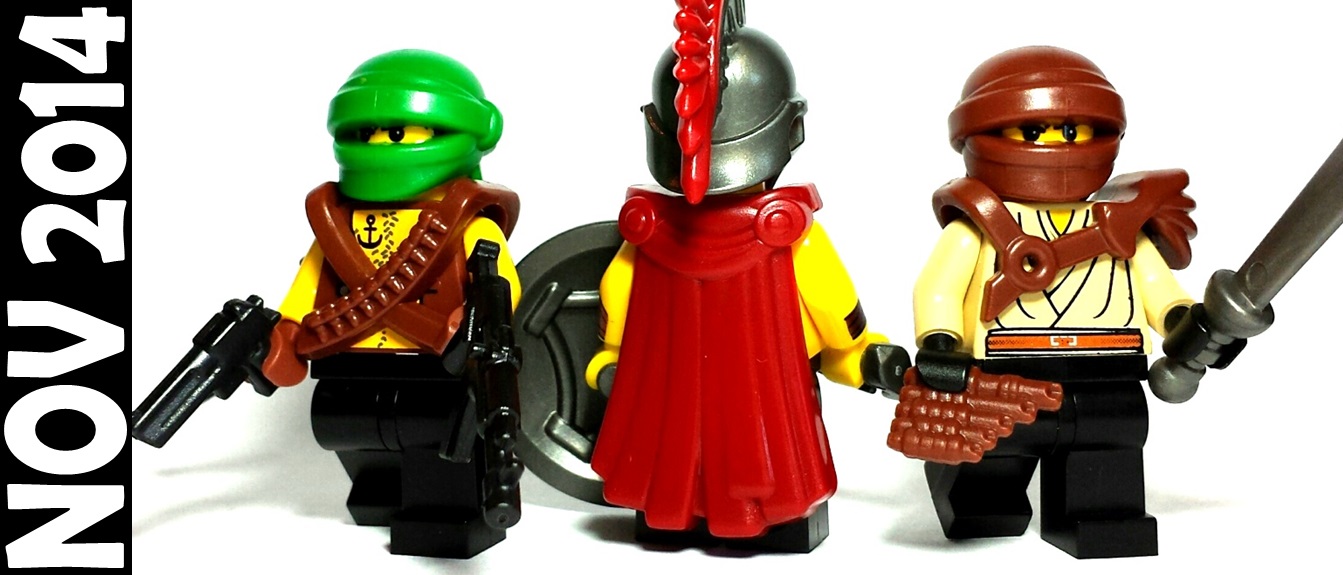 lego minifigure spartan cape, head wrap, reed pipes