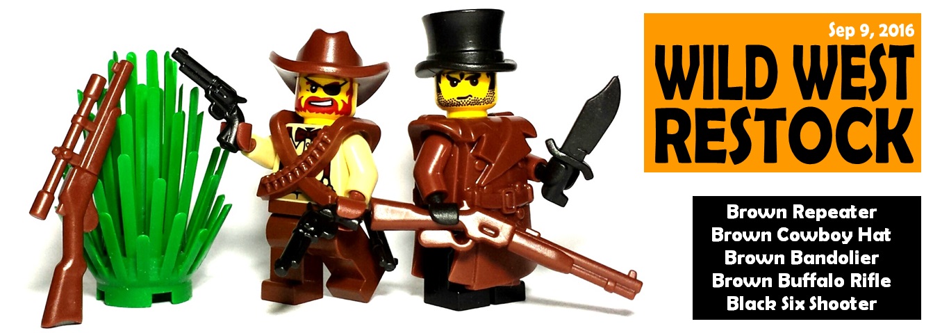 custom lego cowboy accessories restocked