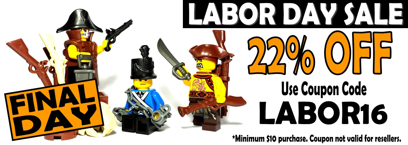 final day of the custom lego labor day sale
