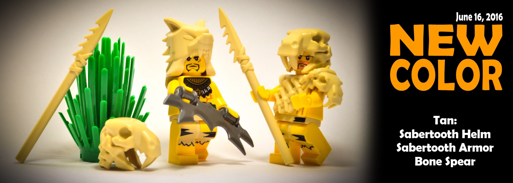 tan custom lego accessories - sabertooth