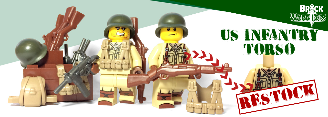 #MinifigureMonday - US Infantry Torso Restocked‼️