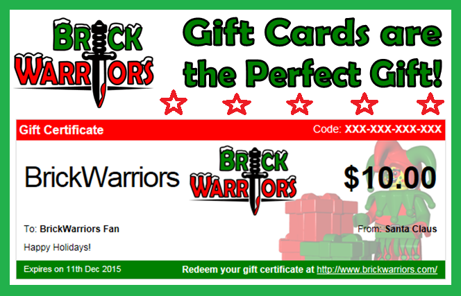 legoholiday gift guide - gift certificates